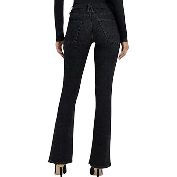 NWT Good American Good Classic Black Split Hem Bootcut Jeans Size 22 Retail $145 - Picture 2 of 8